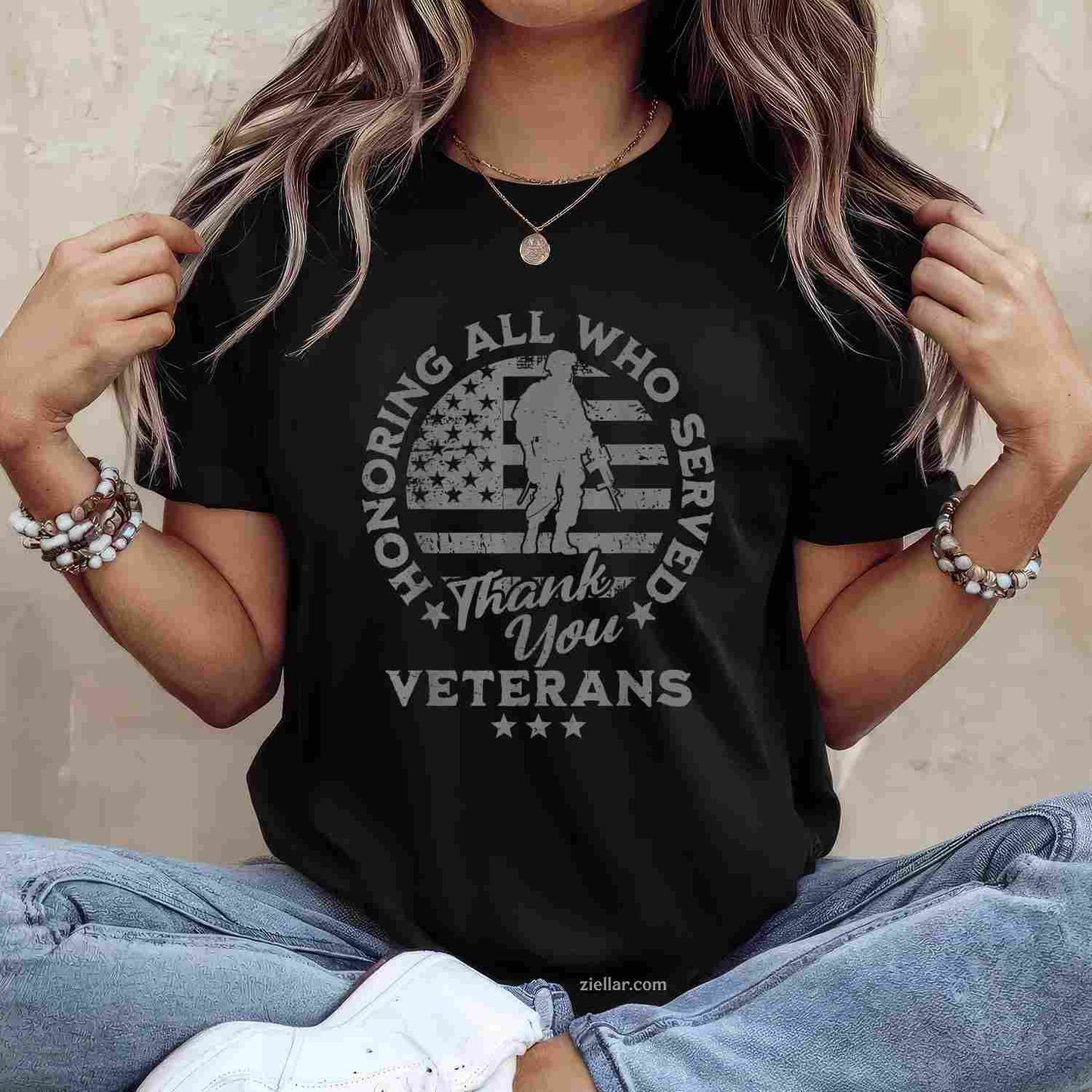 Us Veterans Honoring All Who Served Thank You Veterans Day T-Shirt And Tee