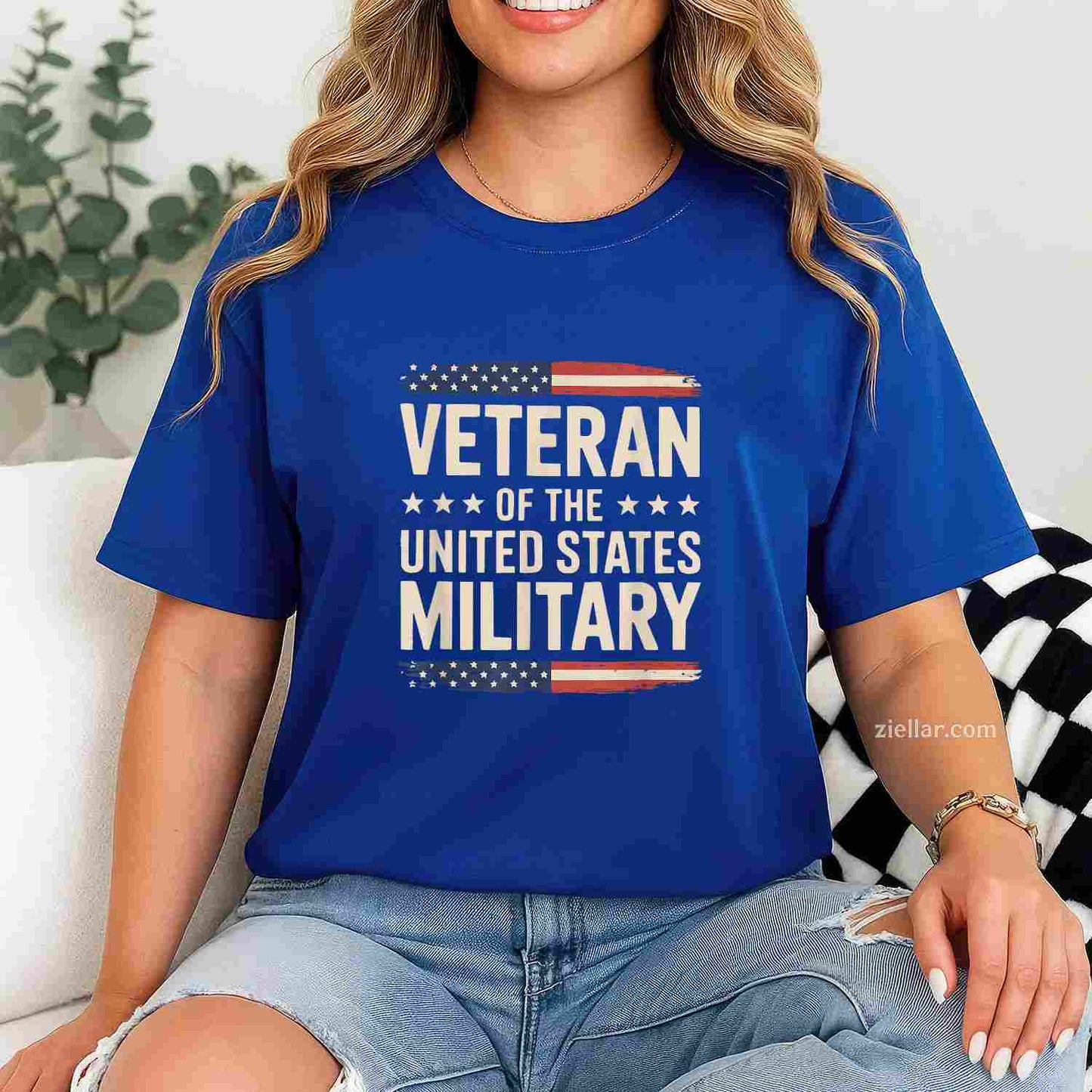 Veteran Of The Military Proud Veteran Design T-Shirt And Tee For All Adults