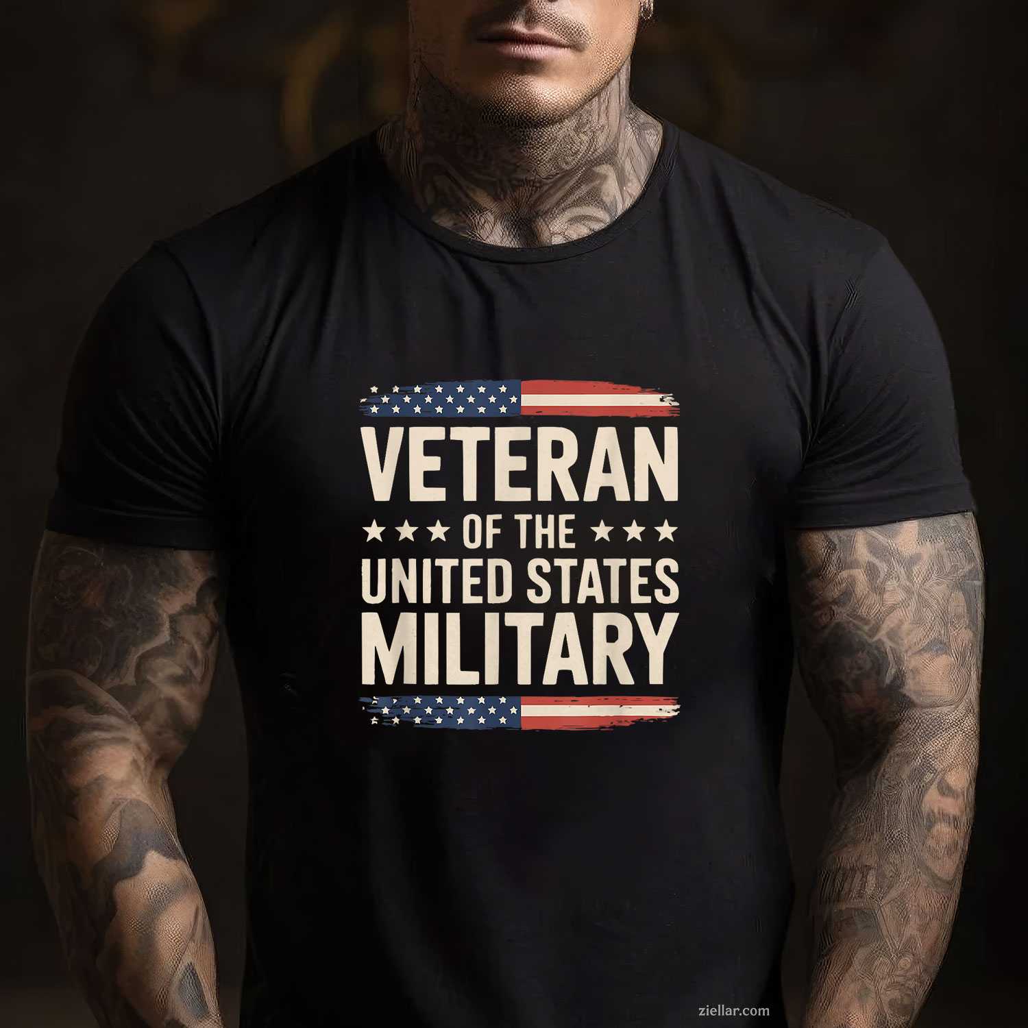 Veteran Of The Military Proud Veteran Design T-Shirt And Tee For All Adults