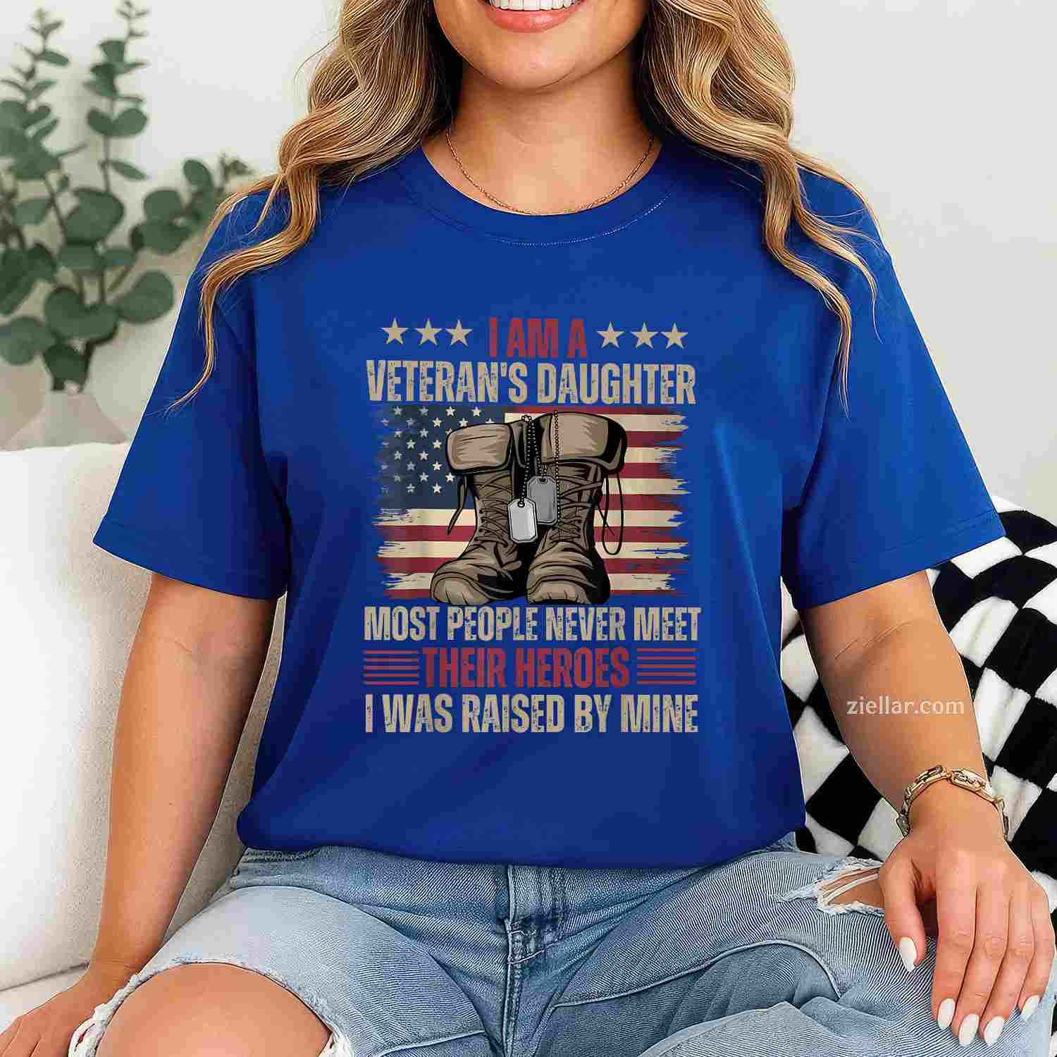 Veteran'S Daughter_ Most People Never Meet Their Heroes T-Shirt And Tee For Adults