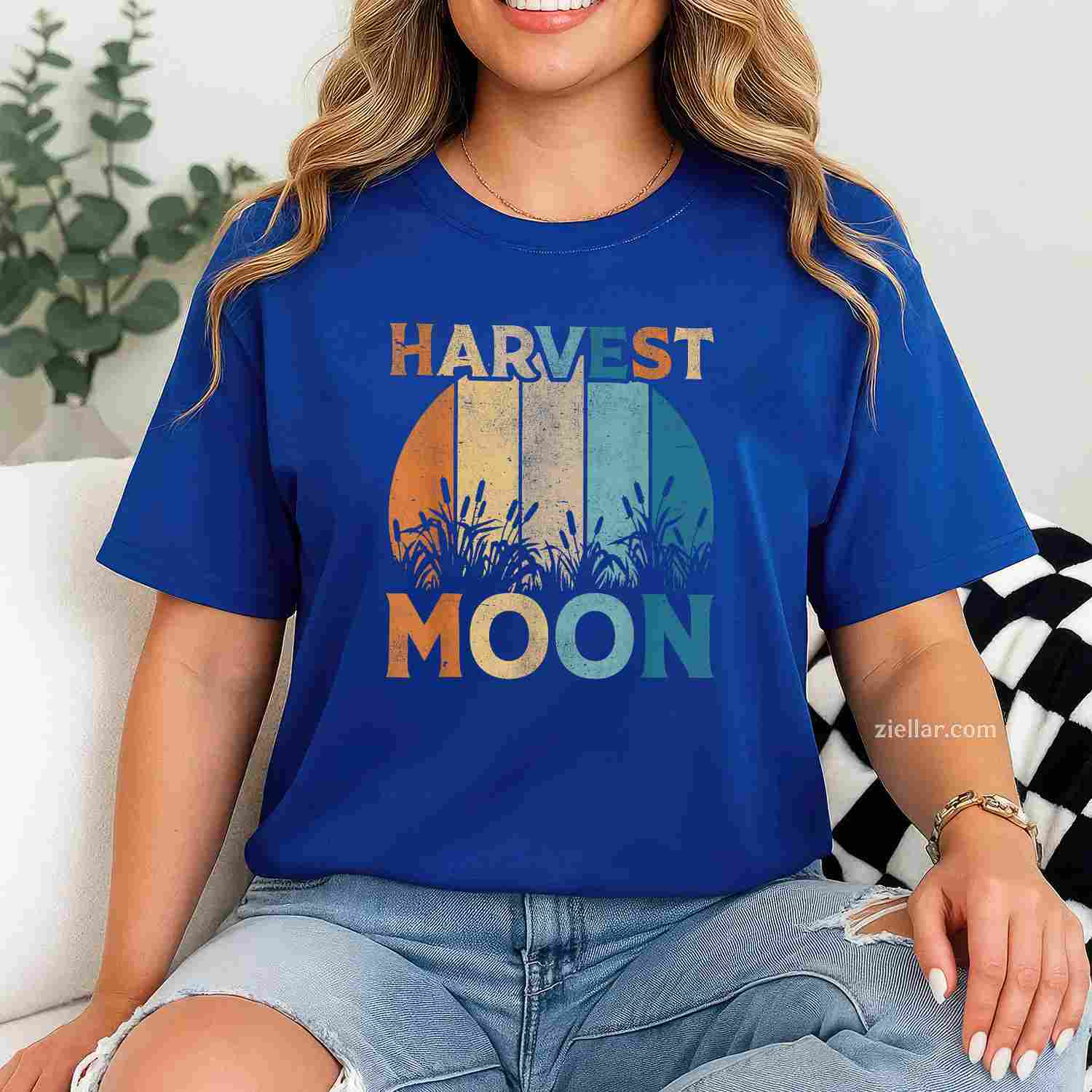 Vintage Harvest Moon Shirts, Mens Womens Autumn Fall T-Shirt and Tee for Adults Men Women Unisex