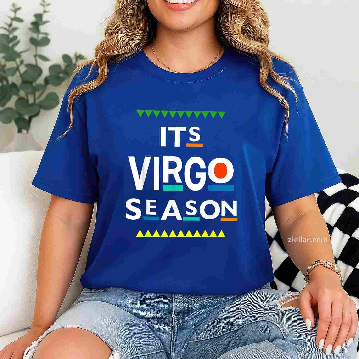 Virgo Birthday August September ITS LEO SEASON Funny Saying T-Shirt Tee for Men Women Adults Unisex