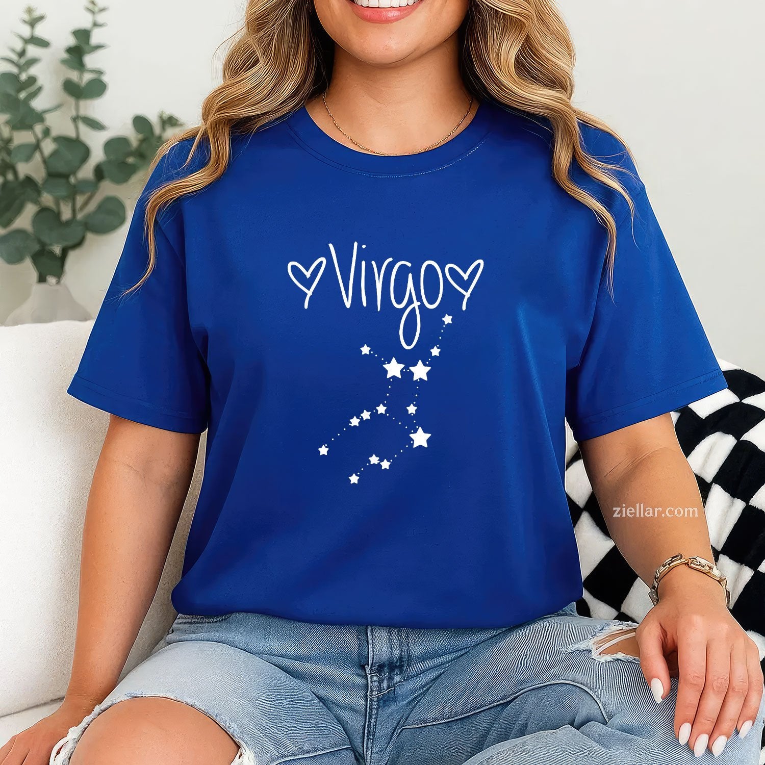 Virgo Horoscope Zodiac Tee and T-Shirt, August September Birthday T-Shirt Gift for Adults