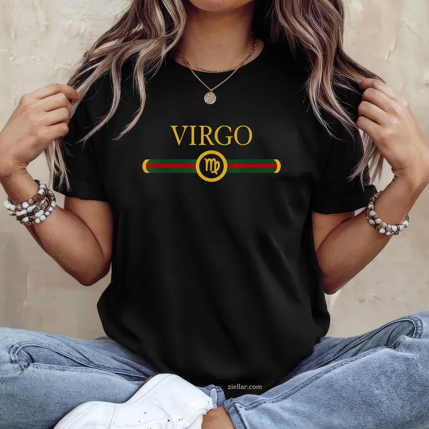 Virgo Zodiac Graphic Tee and T-Shirt, August September Birthday T-Shirt Gift for Adults