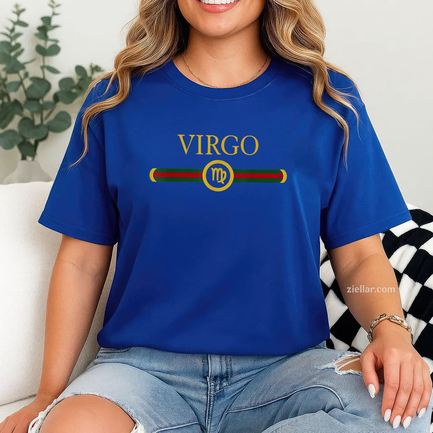 Virgo Zodiac Graphic Tee and T-Shirt, August September Birthday T-Shirt Gift for Adults