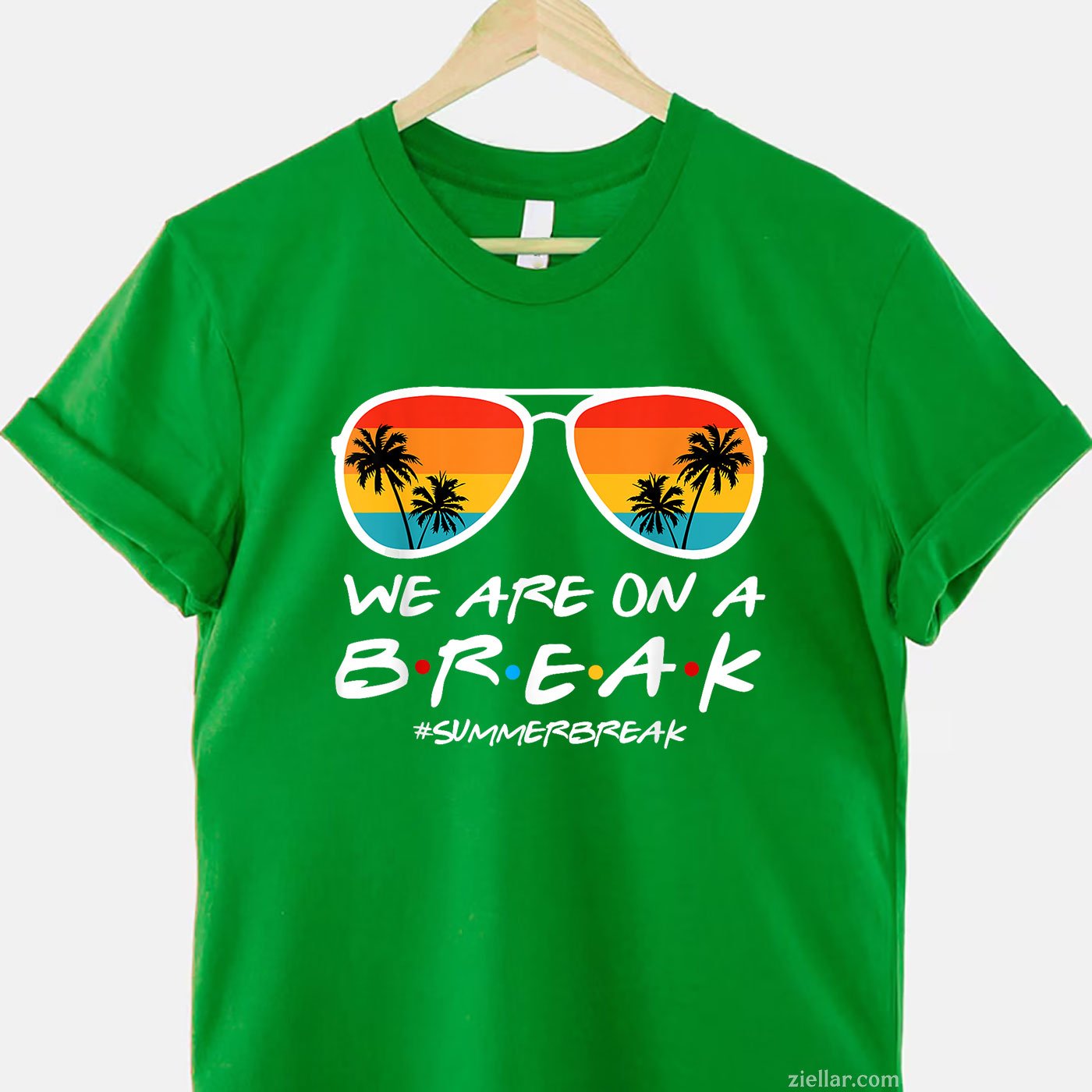 We Are On a Break Tee and T-Shirt, End of School Year Summer Vacation T-Shirt for Teachers