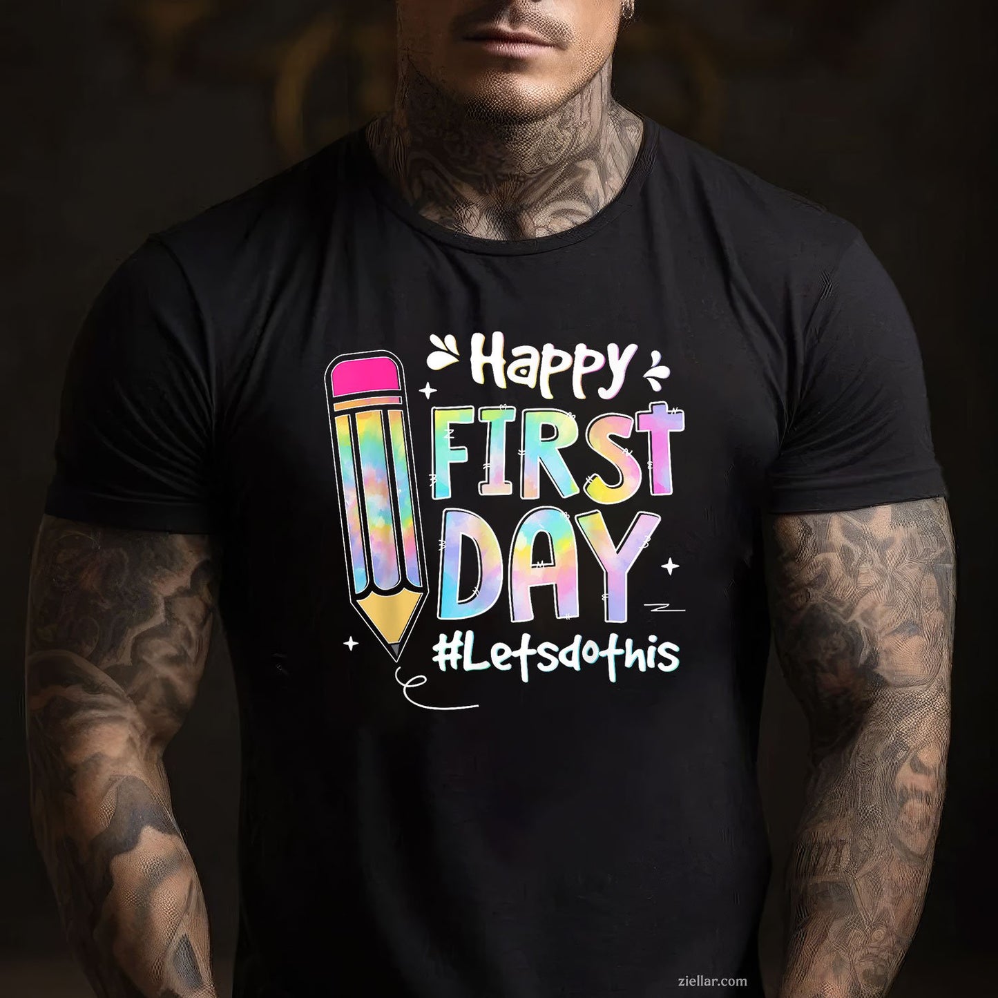 Welcome Back Let’s Do This Tee and T-Shirt, Tie-Dye First Day of School T-Shirt for Teachers