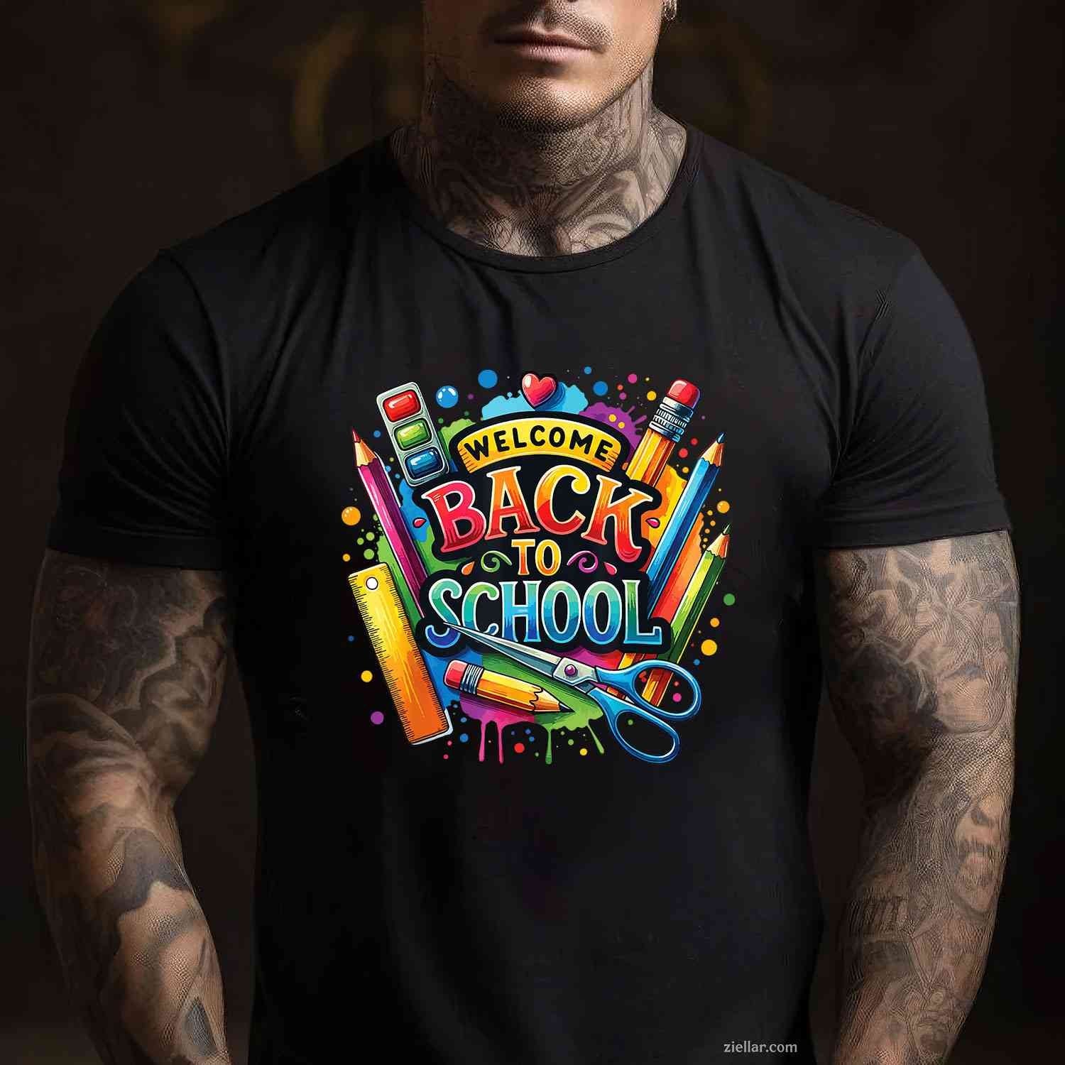 Welcome Back To School First Day of School Teachers T-Shirt Tee for Men Women Adults Unisex