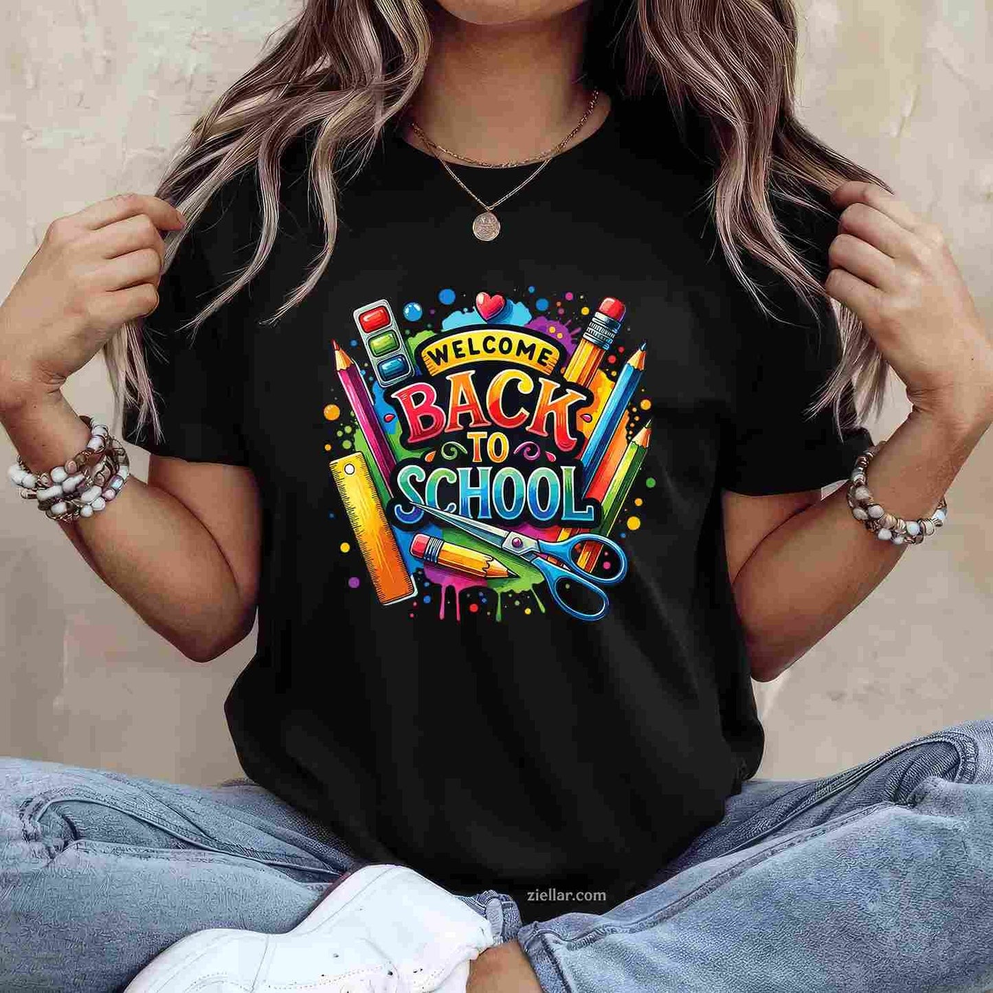 Welcome Back To School First Day of School Teachers T-Shirt Tee for Men Women Adults Unisex