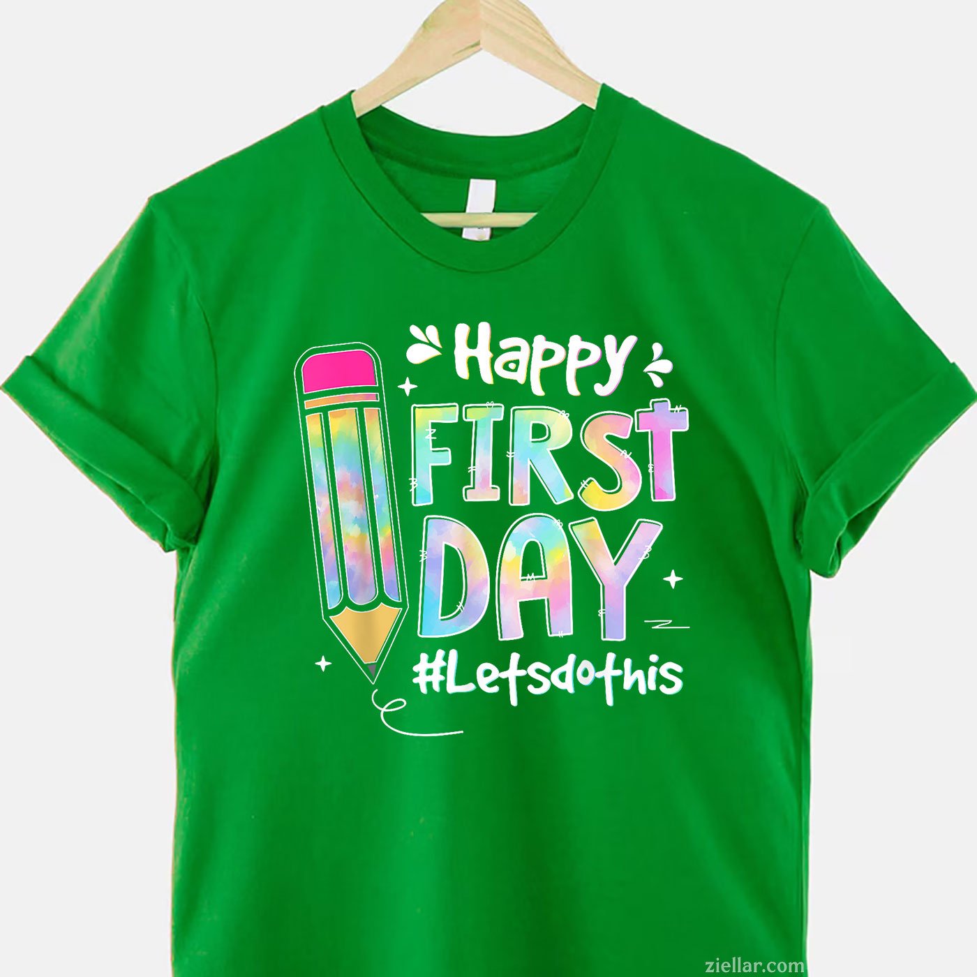 Welcome Back Let’s Do This Tee and T-Shirt, Tie-Dye First Day of School T-Shirt for Teachers