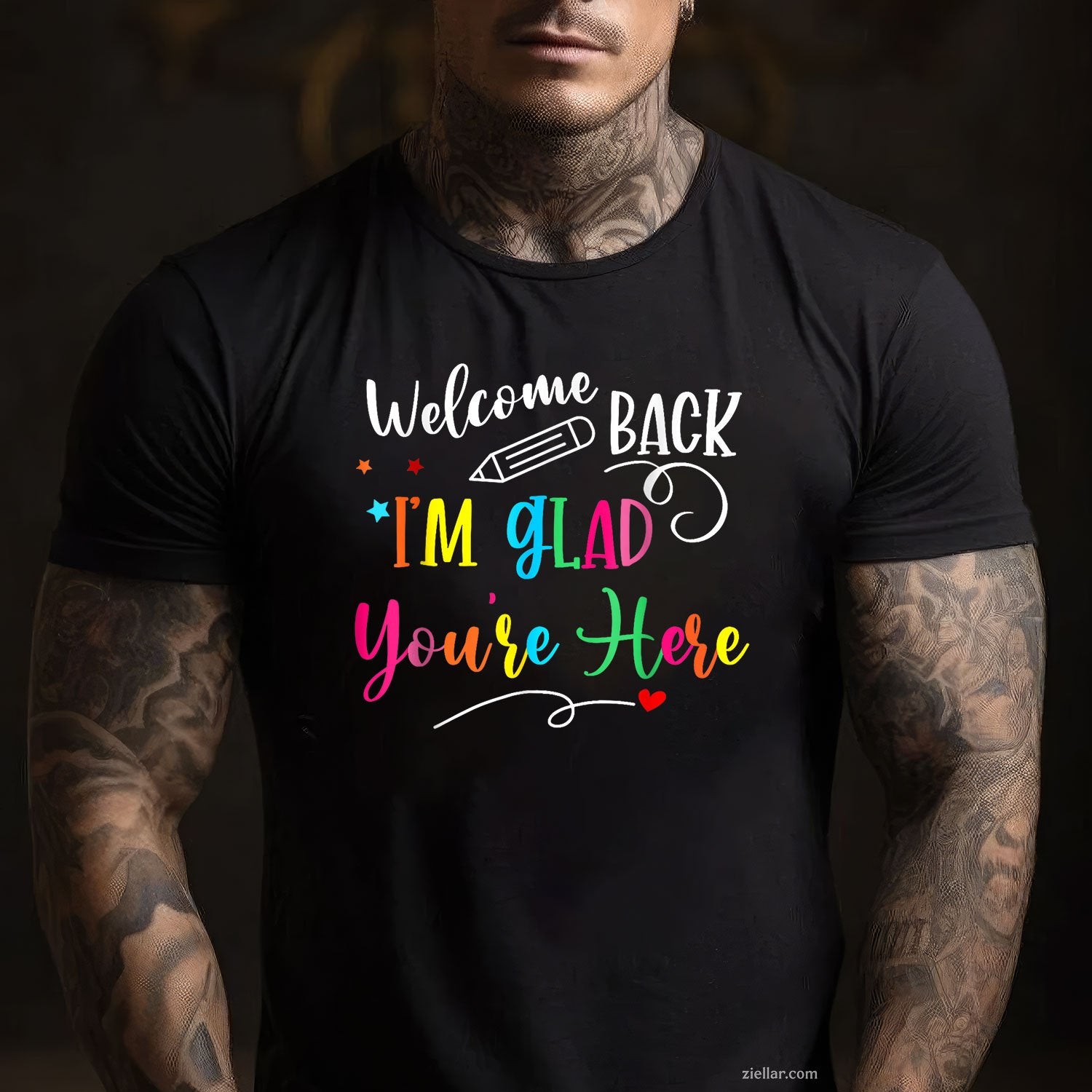 Welcome Back I’m Glad You’re Here Tee and T-Shirt, Back to School Teacher T-Shirt Gift for Adults