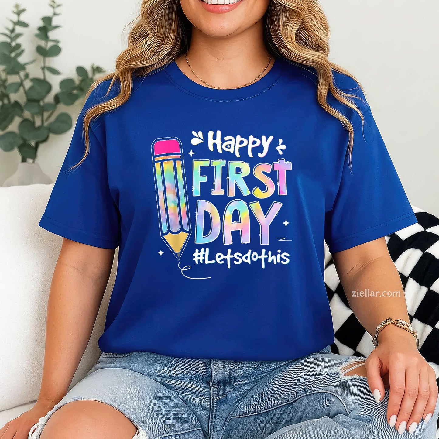Welcome Back Let’s Do This Tee and T-Shirt, Tie-Dye First Day of School T-Shirt for Teachers
