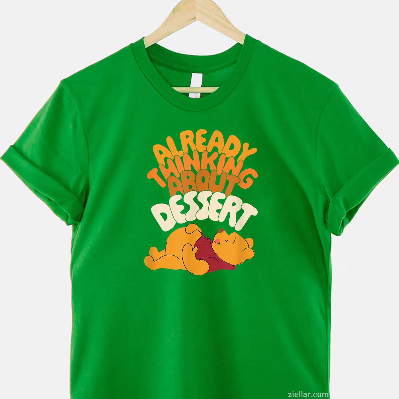 Winnie the Pooh Thanksgiving Tee and T-Shirt, Funny Dessert Lover T-Shirt for Adults