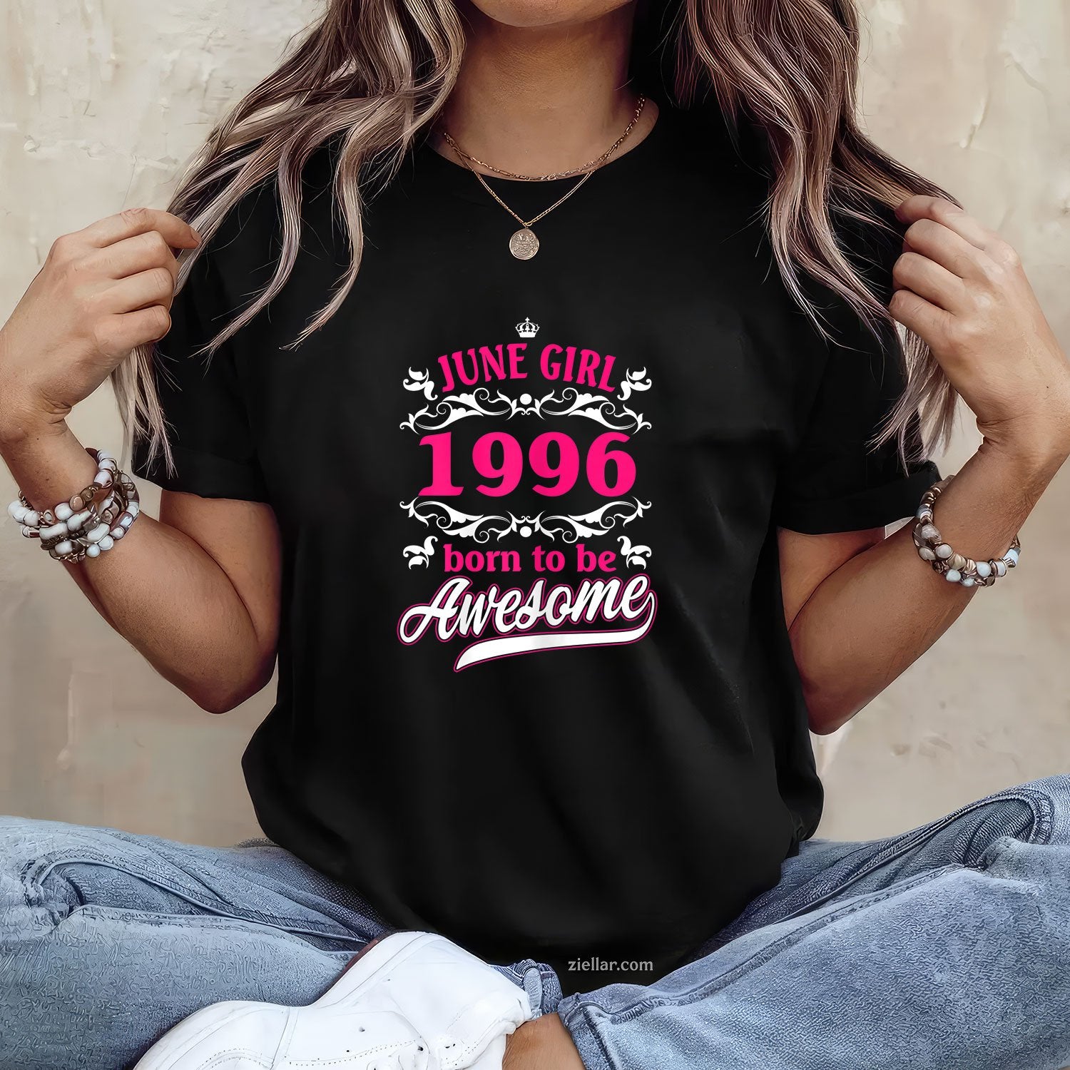 Womens Birthday Vintage Apparel June 1996 Born