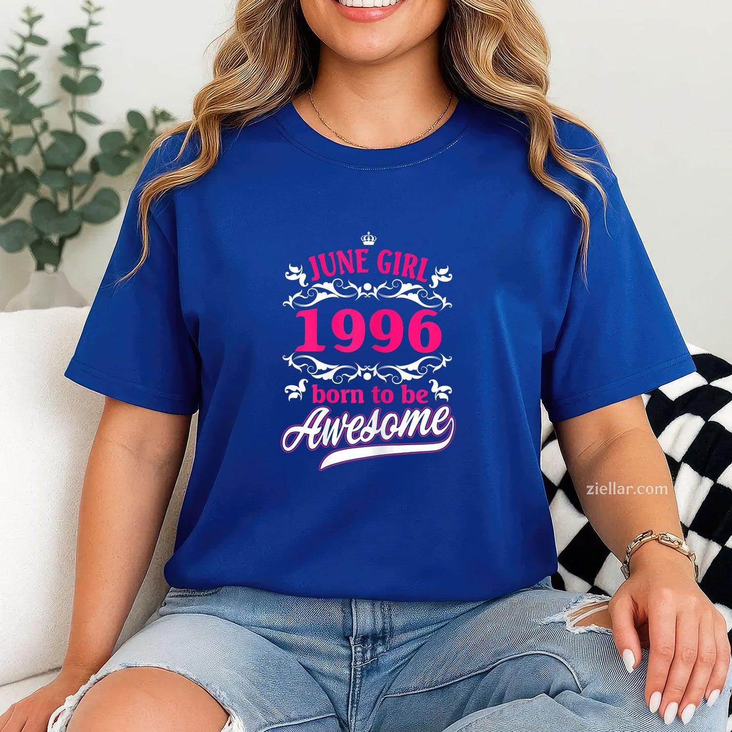 Womens Birthday Vintage Apparel June 1996 Born