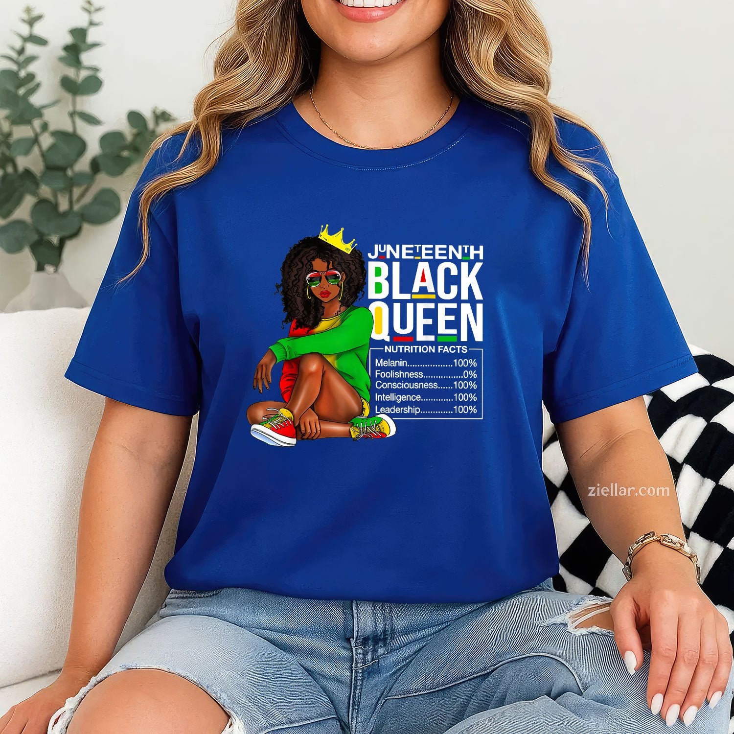 Womens Juneteenth Black Queen