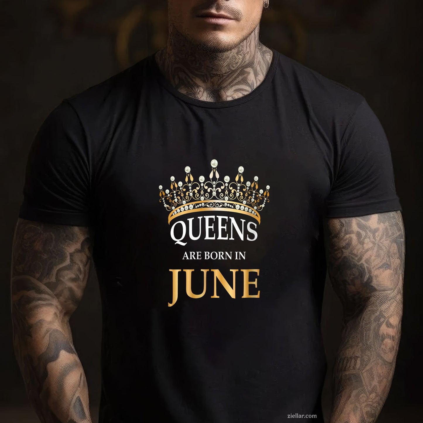 Womens Womens Queens Are Born In June Girl Birthday