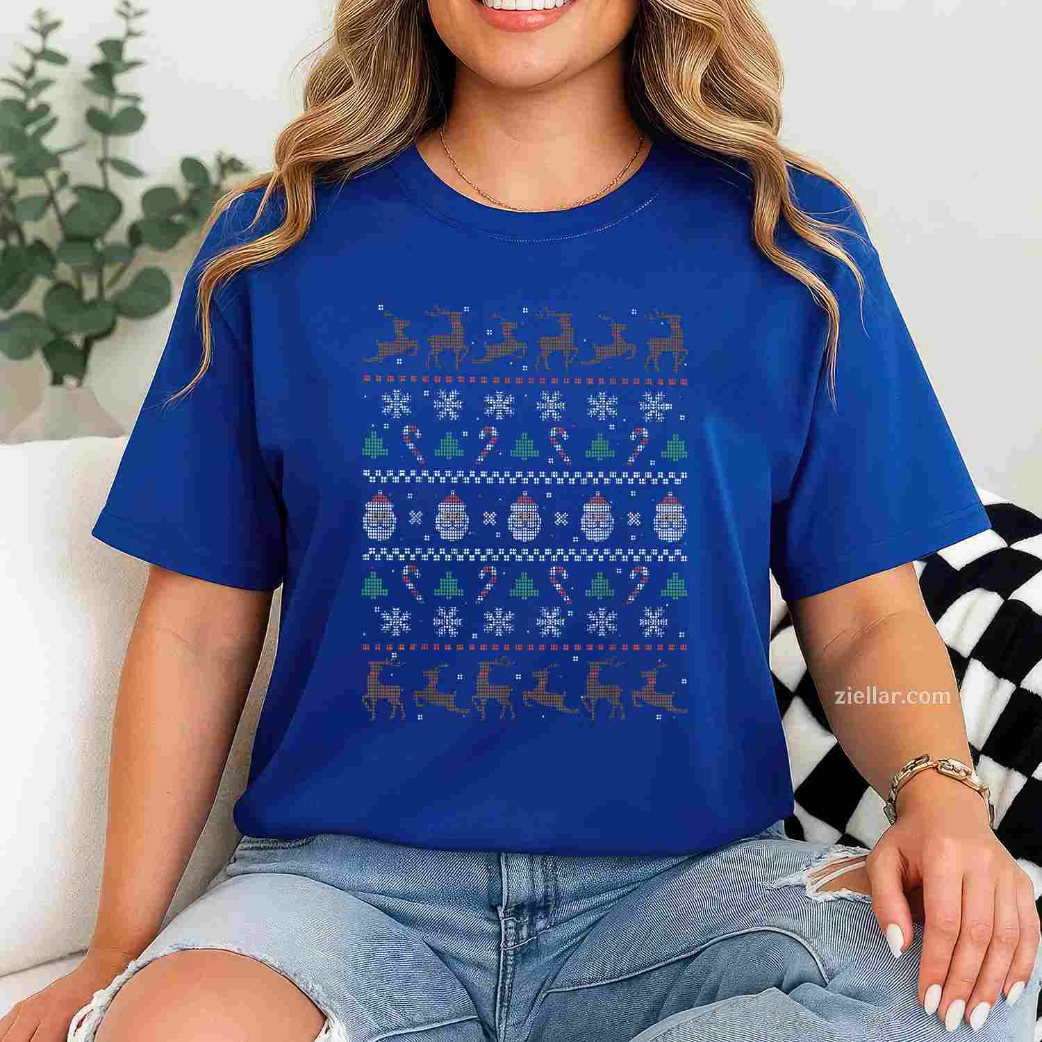 Xmas Ugly Christmas Sweater T-Shirt_ Funny Holiday Party Tee, Great For Men And Women
