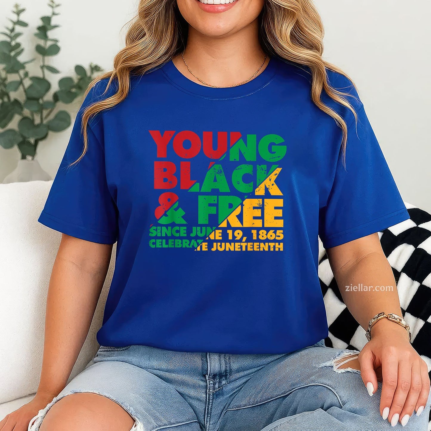 Young Black And Free Novelty Juneteenth