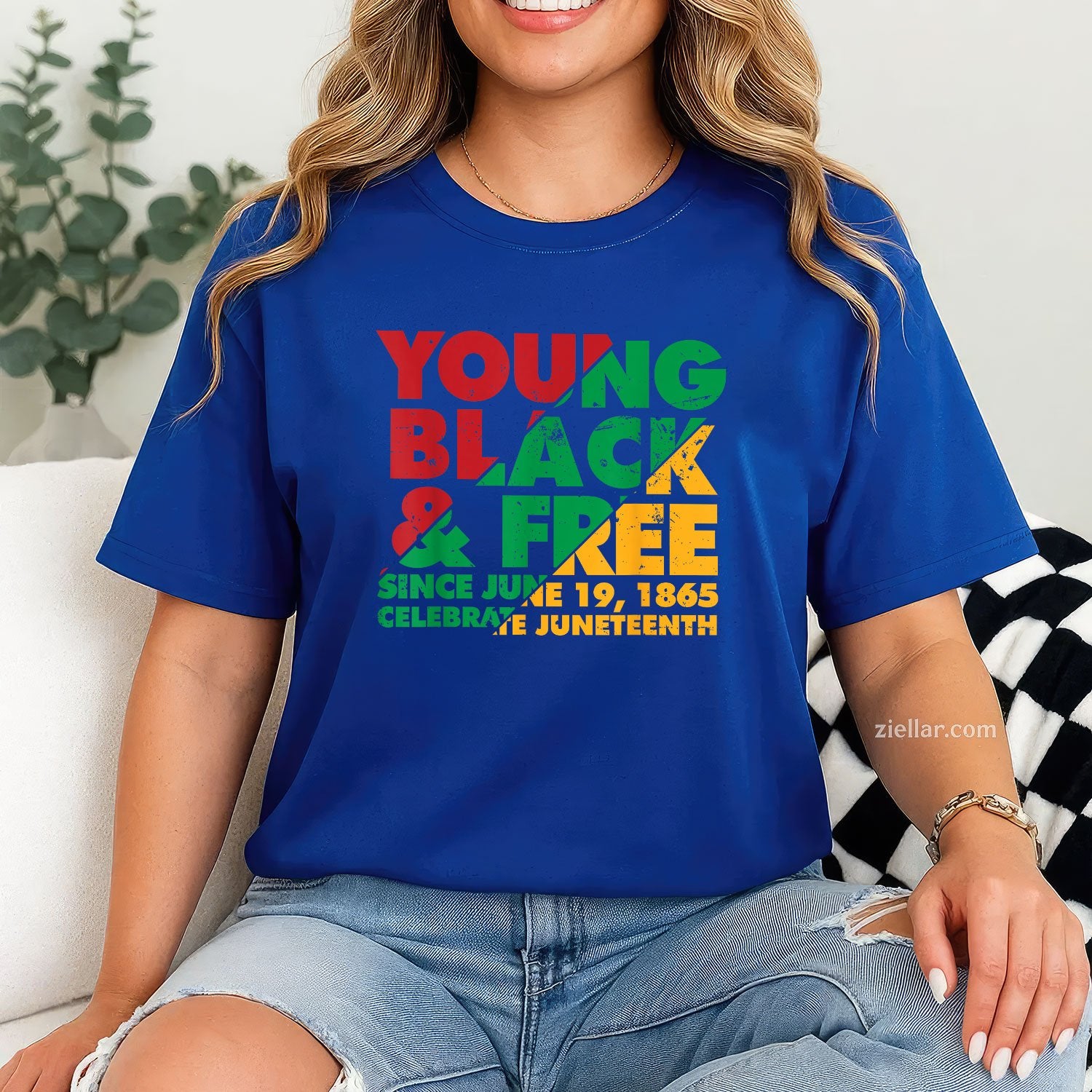 Young Black And Free Novelty Juneteenth