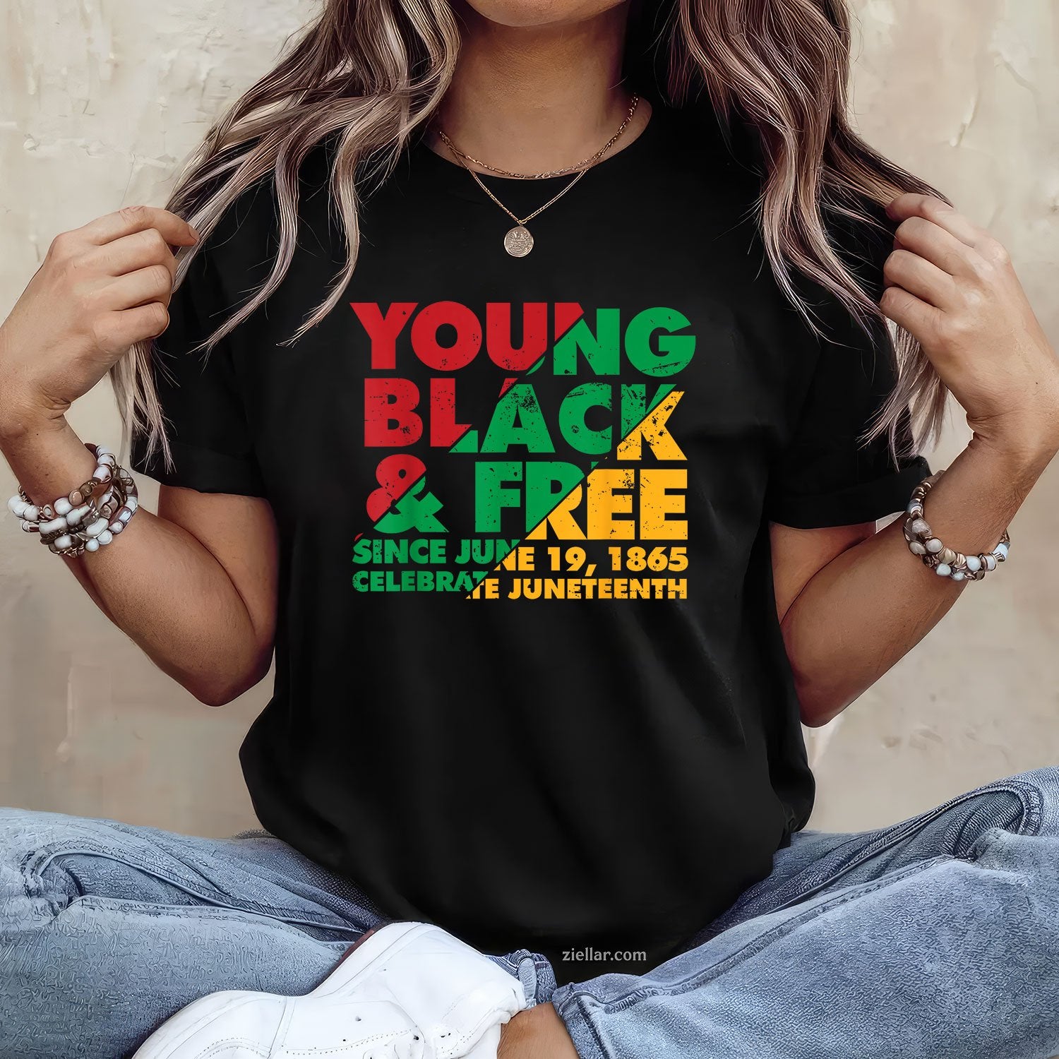 Young Black And Free Novelty Juneteenth