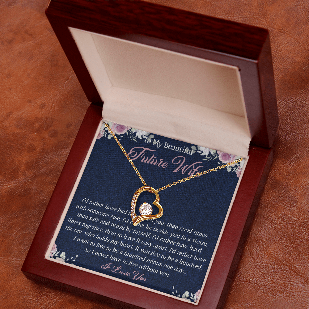 363C To My Future Wife necklace, Future Wife Necklace Gift - Fiance Necklace Gift
