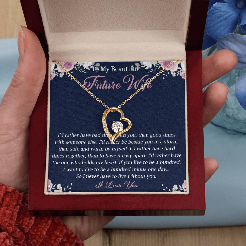 363C To My Future Wife necklace, Future Wife Necklace Gift - Fiance Necklace Gift