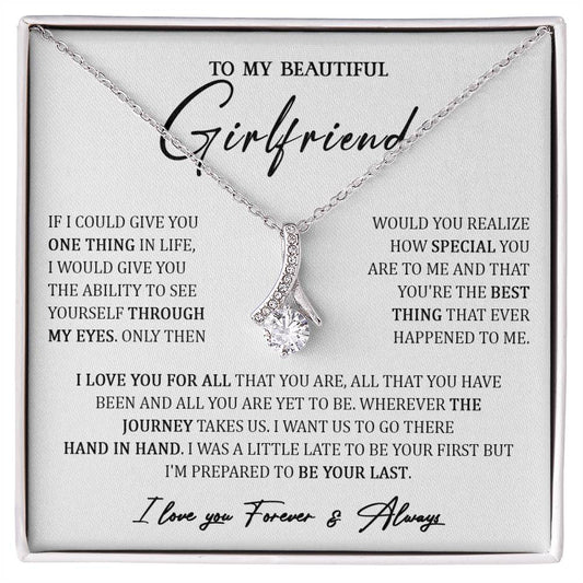 724B To My Girlfriend Necklace, Necklace Gift For your Girlfriend, Valentine Gifts