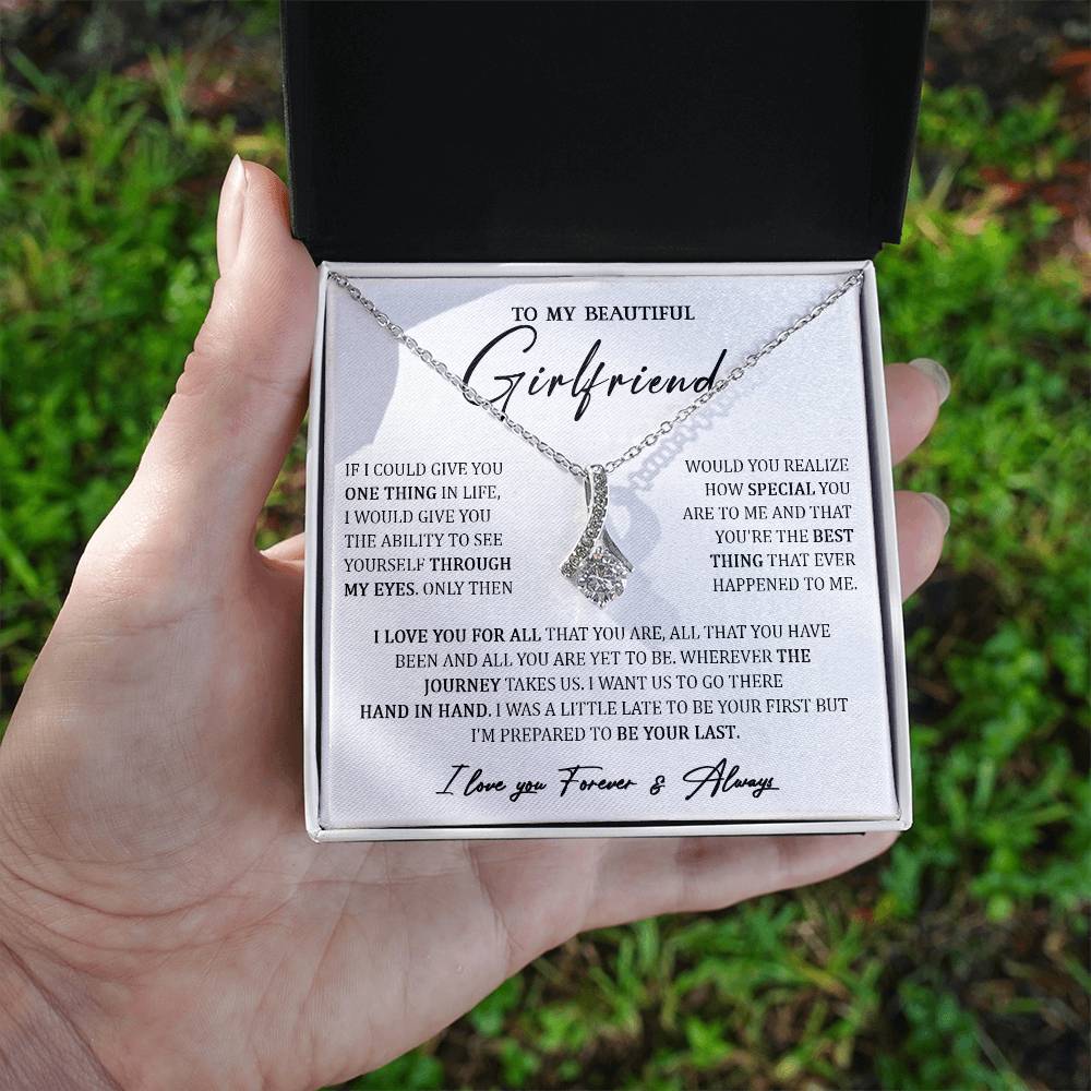 724B To My Girlfriend Necklace, Necklace Gift For your Girlfriend, Valentine Gifts