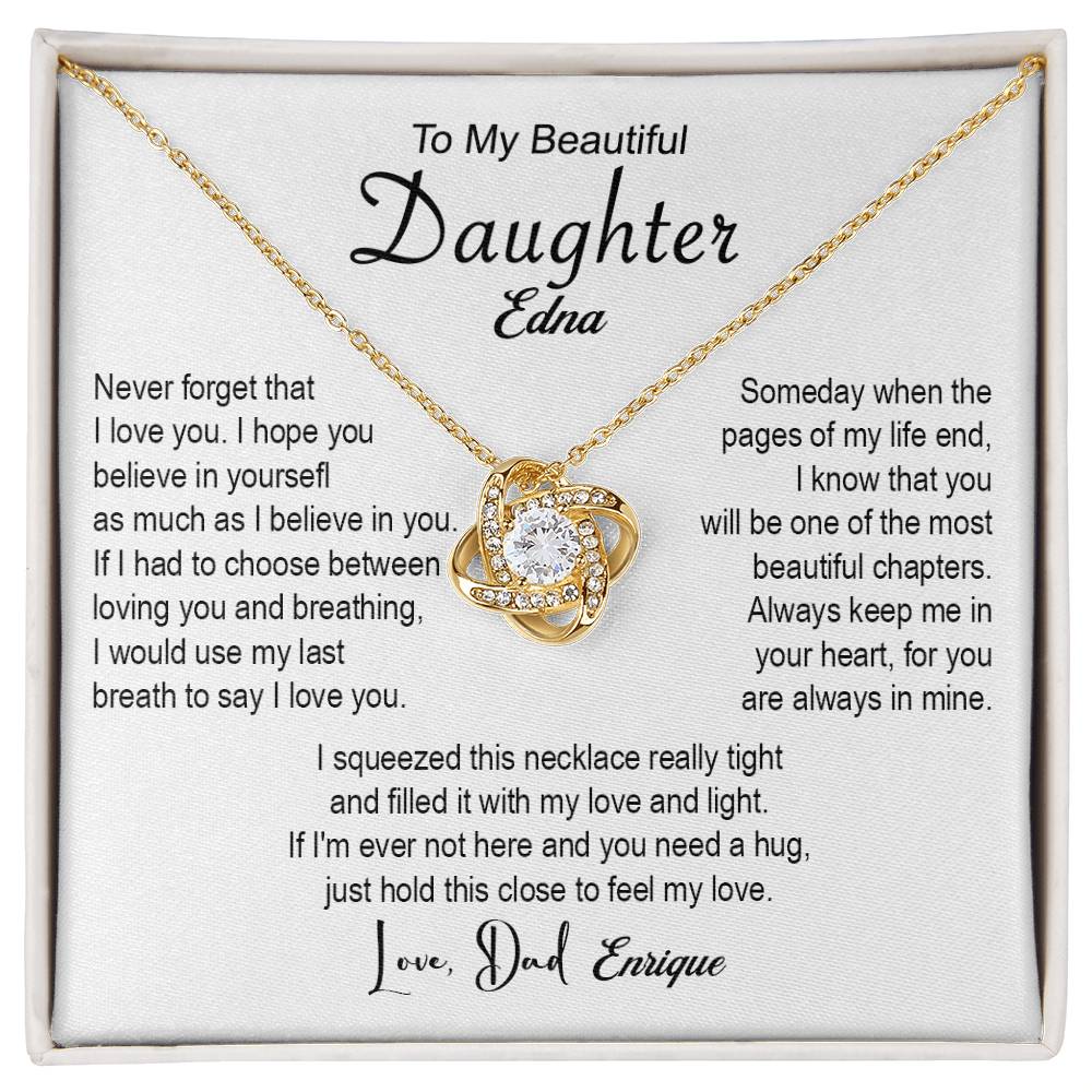 To my daughter Edna With love, Dad Enrique