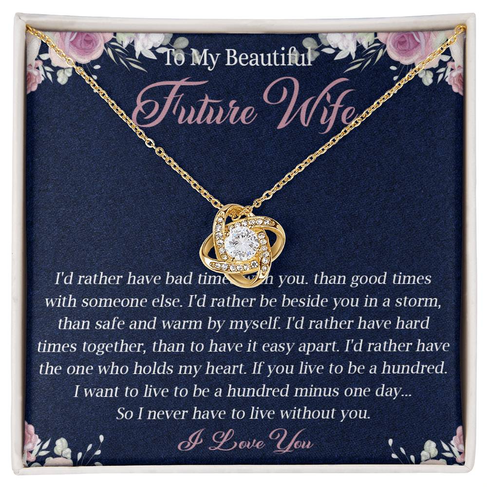 363A To My Future Wife necklace, Future Wife Necklace Gift - Fiance Necklace Gift