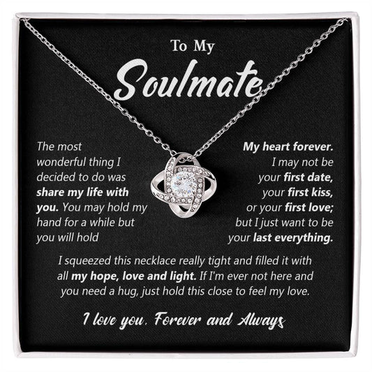 637A To My Soulmate Necklace, Gift For Wife Girlfriend From Husband, Valentines Gift