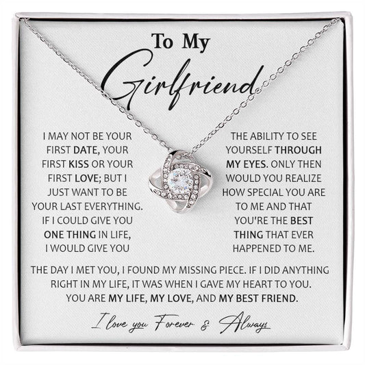727A To My Girlfriend Necklace, Birthday Gifts For Her/Girlfriend, Valentine Gifts