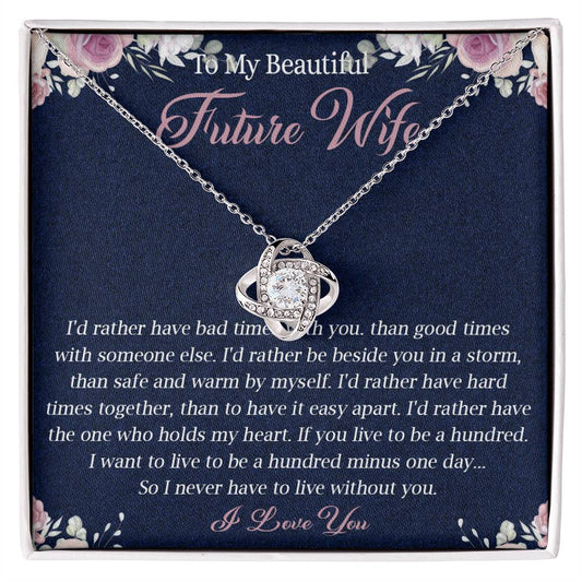 363A To My Future Wife necklace, Future Wife Necklace Gift - Fiance Necklace Gift