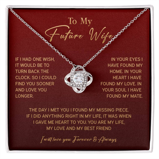 742A To My Future Wife Necklace, Valentine Gift for Her, Couple Gifts, Birthday Gifts