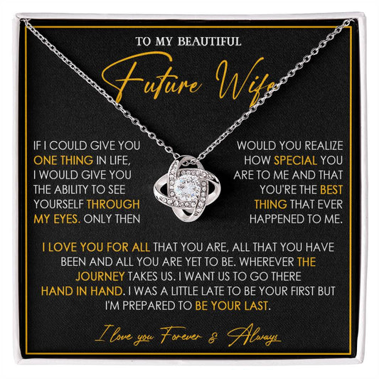 735A To My Future Wife Necklace, Birthday Gift For Girlfriend, Valentine Gift for Her