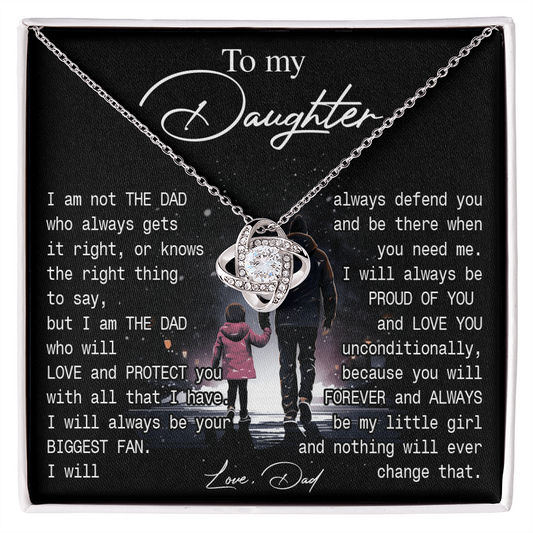 774A-To My Daughter Necklace Gift from Dad, You always be be little girl, Women Gift
