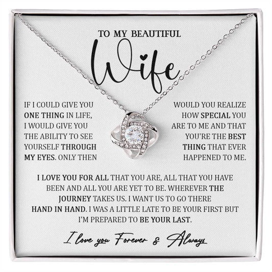 723A To My Wife Necklace, Necklace Gift For Wife From Husband, Gifts Lovely, Birthday