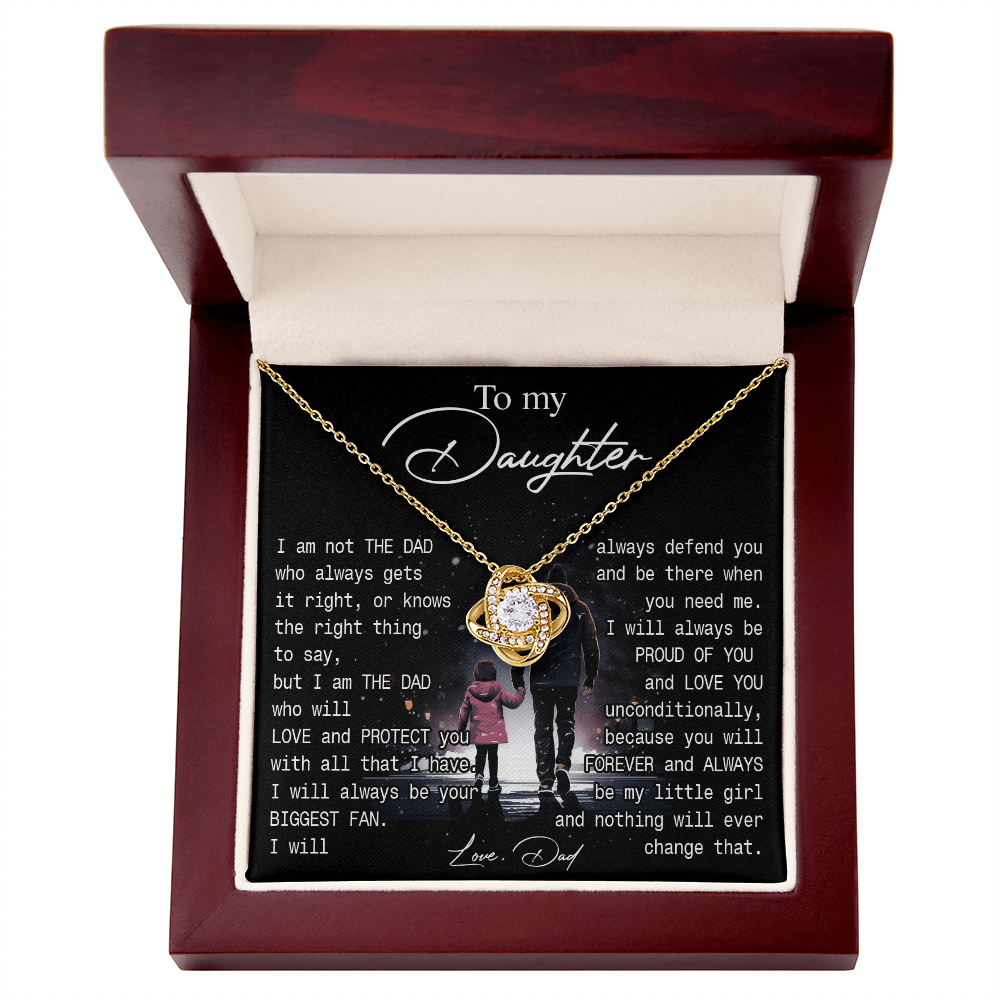 774A-To My Daughter Necklace Gift from Dad, You always be be little girl, Women Gift