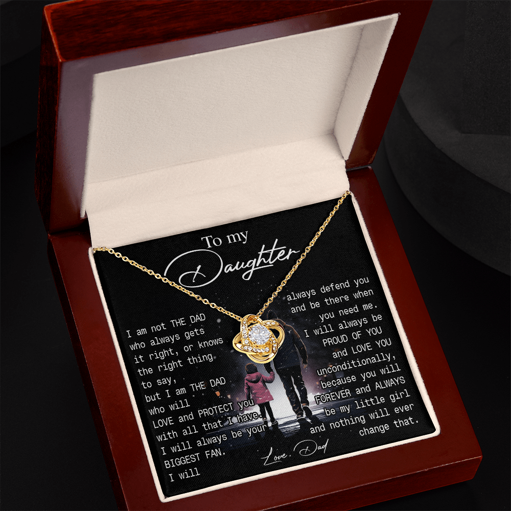 774A-To My Daughter Necklace Gift from Dad, You always be be little girl, Women Gift