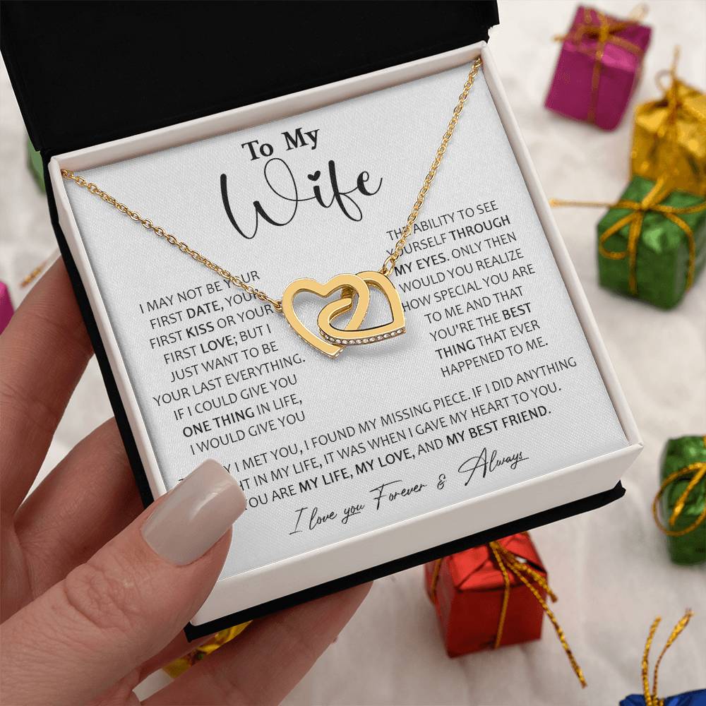 726D To My Wife Necklace, Birthday Gifts For Wife From Husband, Happy Valentine Gifts