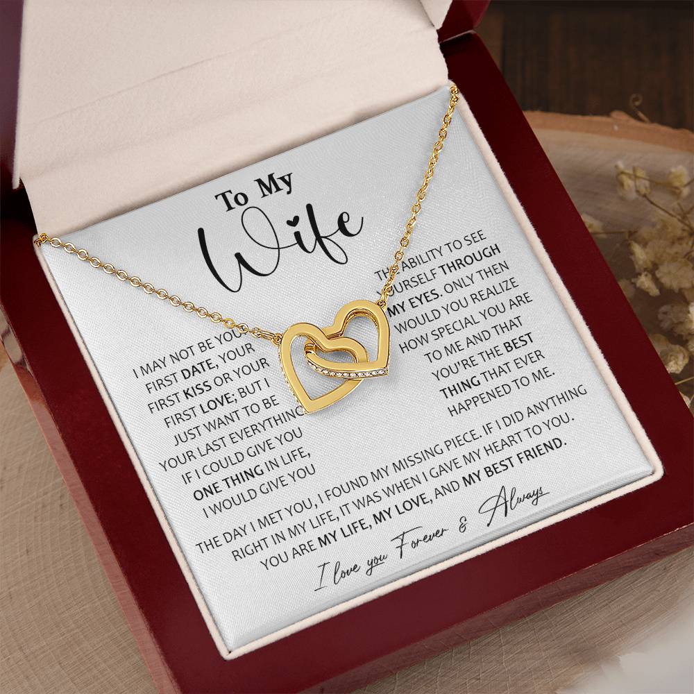 726D To My Wife Necklace, Birthday Gifts For Wife From Husband, Happy Valentine Gifts