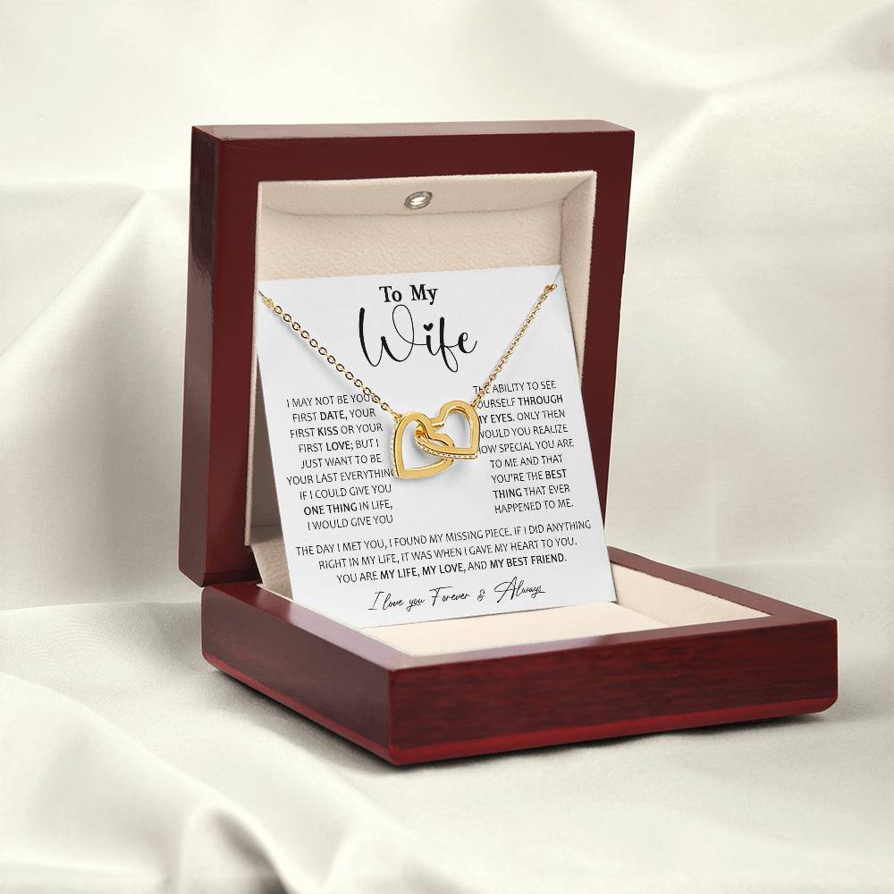 726D To My Wife Necklace, Birthday Gifts For Wife From Husband, Happy Valentine Gifts