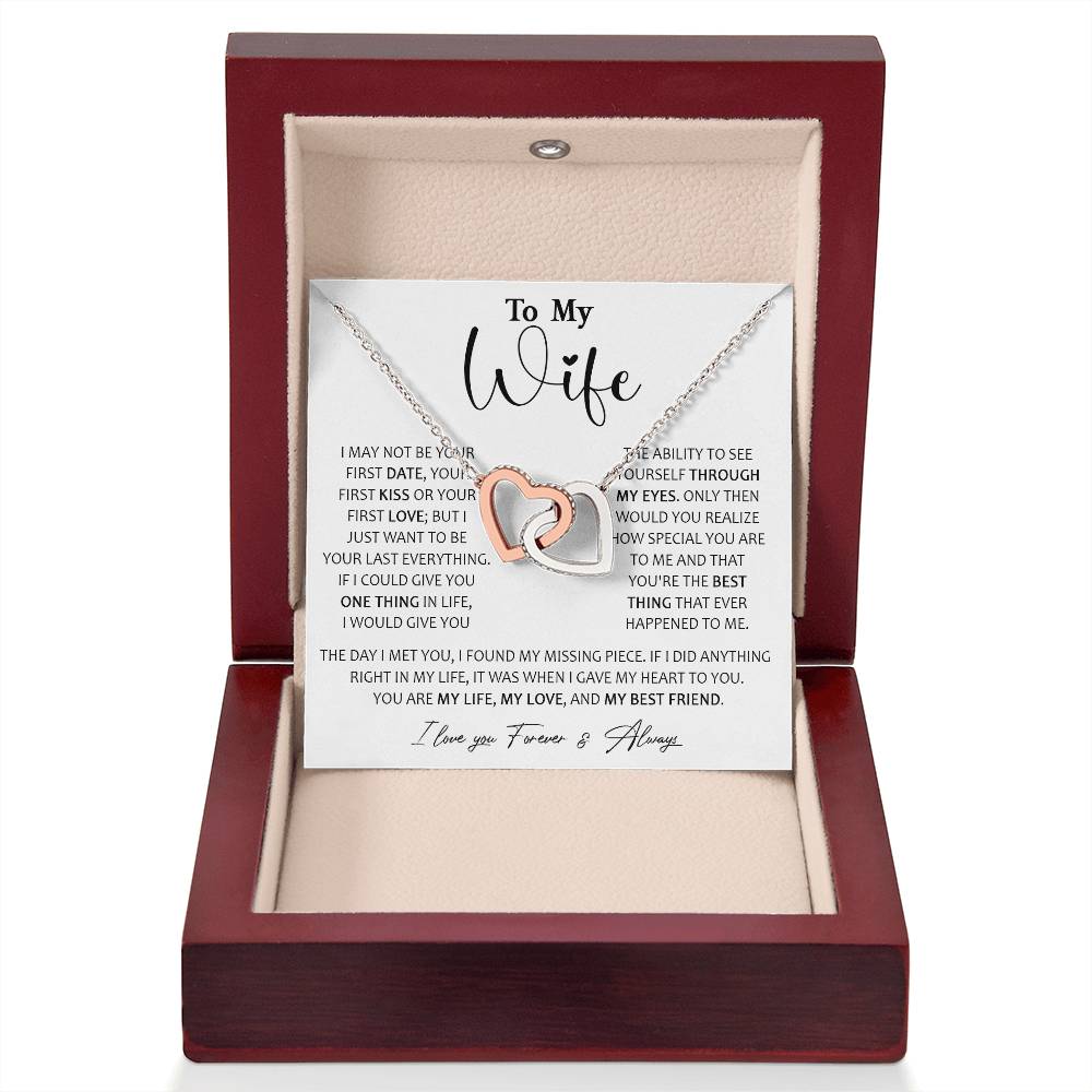 726D To My Wife Necklace, Birthday Gifts For Wife From Husband, Happy Valentine Gifts