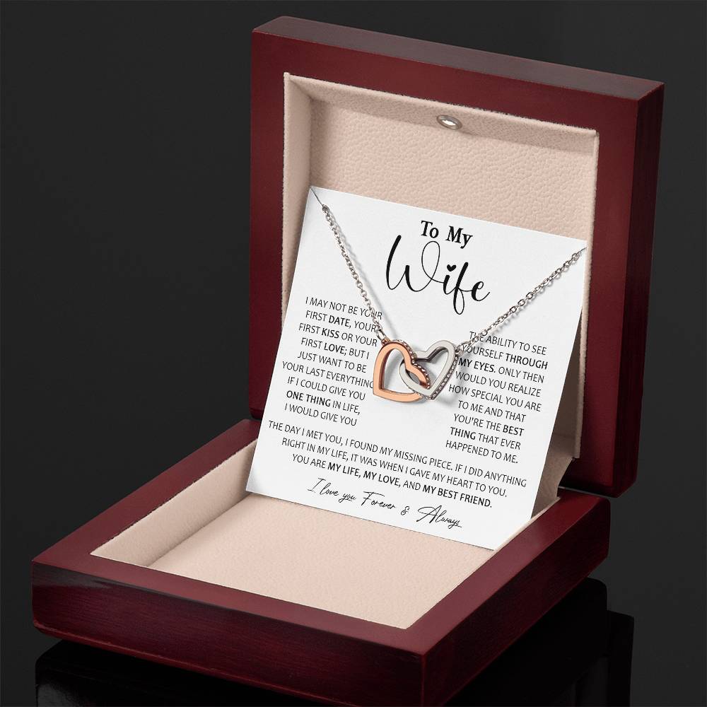 726D To My Wife Necklace, Birthday Gifts For Wife From Husband, Happy Valentine Gifts