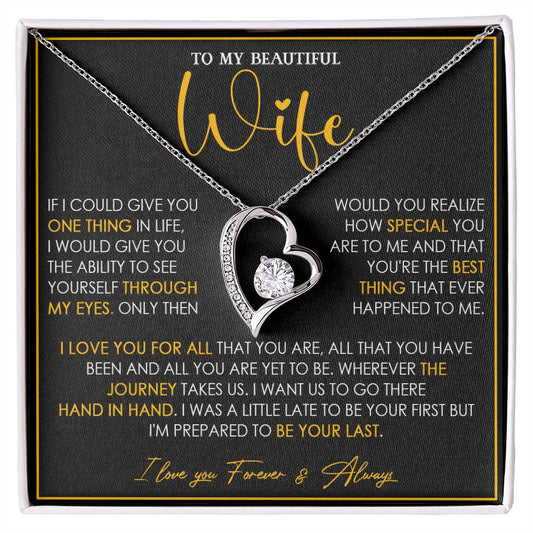 733C To My Wife Necklace, Birthday Gift For Wife from Husband, Valentine Gift for Her