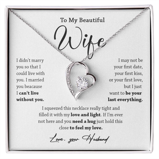 449C To My Wife Necklace, Valentine Gift For Her, Gift For Soulmate, Gift Birthday