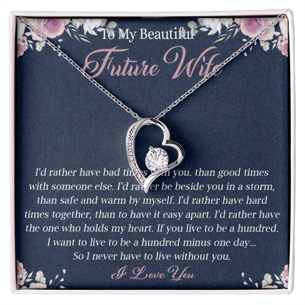 363C To My Future Wife necklace, Future Wife Necklace Gift - Fiance Necklace Gift