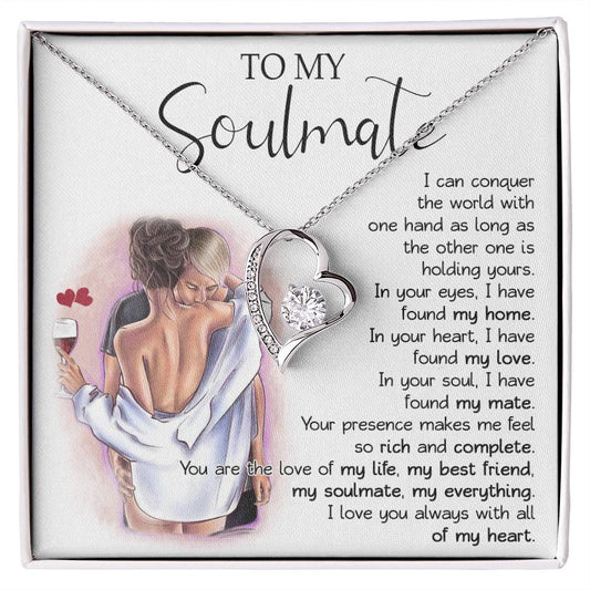 811C To My Soulmate Necklace Gift for Wife, Gift for Girlfriend, Gift for Soulmate
