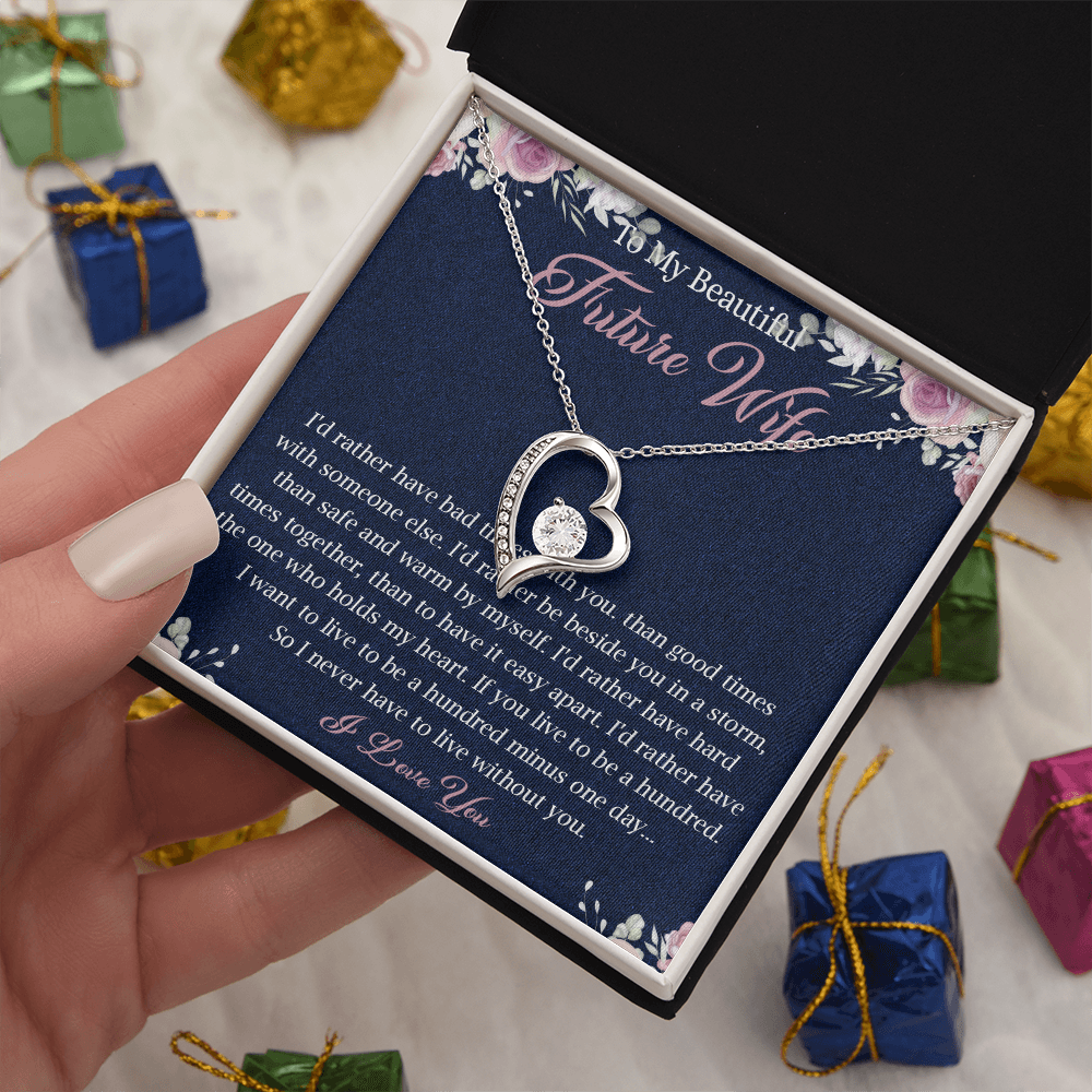 363C To My Future Wife necklace, Future Wife Necklace Gift - Fiance Necklace Gift